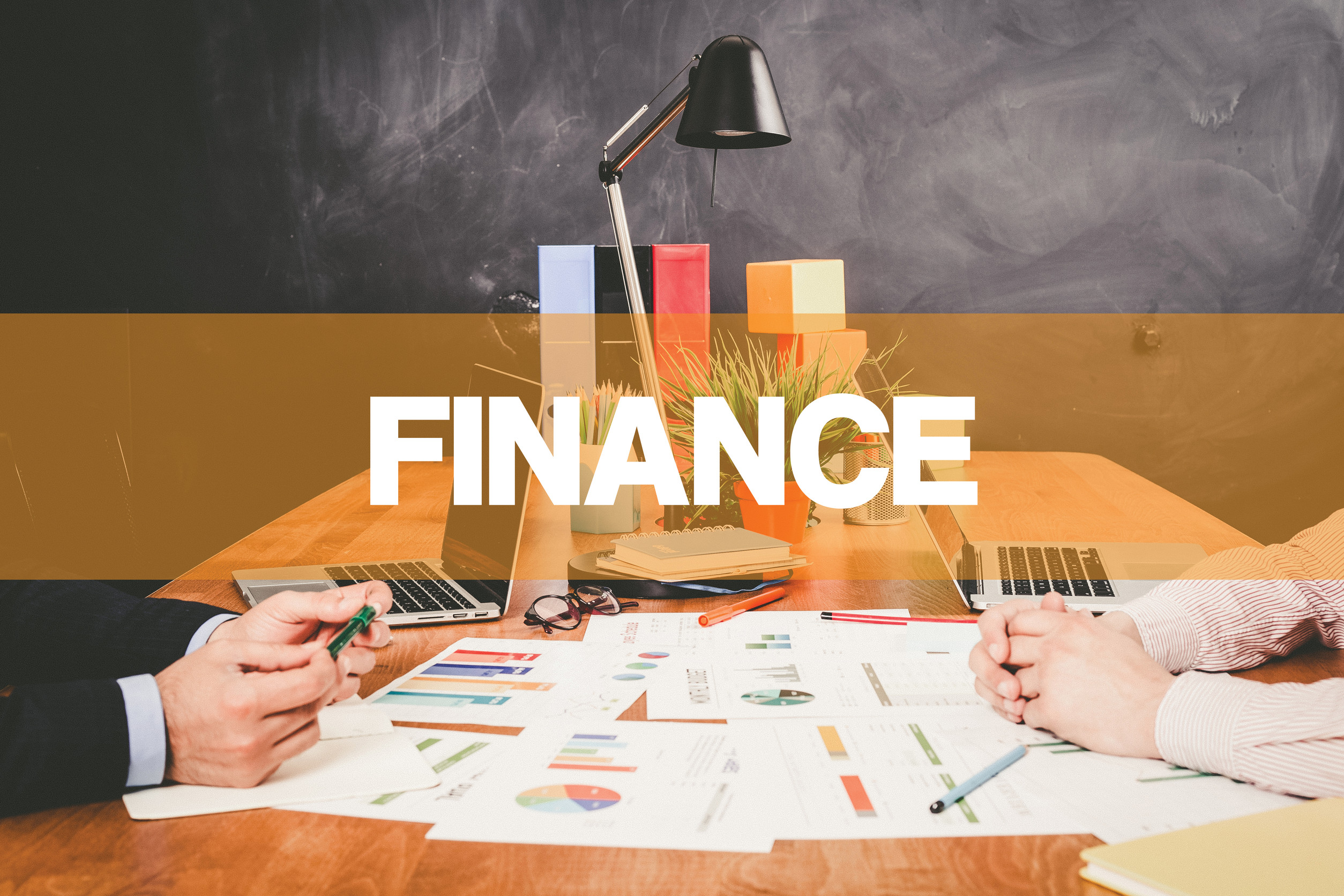 two businessman finance working in an office